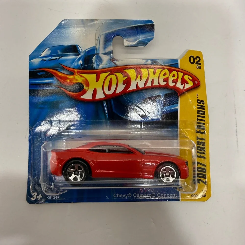 Hot Wheels 2007 First Editions Chevy Camaro Concept Red Diecast Car K6134 02/36